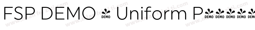 FSP DEMO - Uniform P字体转换